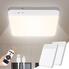 Rechargeable Motion Sensor Ceiling Light with Remote Motion Sensor Closet Li...