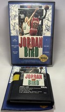 JORDAN VS. BIRD Sega Genesis EA Basketball Video Game COMPLETE in Original Case!