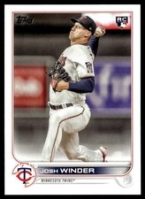 2022 Topps Josh Winder Rookie Minnesota Twins #256