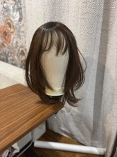 **Brand New** BELLE TRESS LACE FRONT MONO TOP BANGS 16" Chocolate with Caramel