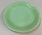 Jadite Alice Pattern Fire King 9" Dinner Plate 9 1/4”
