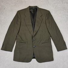ROBERT STOCK Blazer Sport Coat Houndstooth 2 Button Men 40R