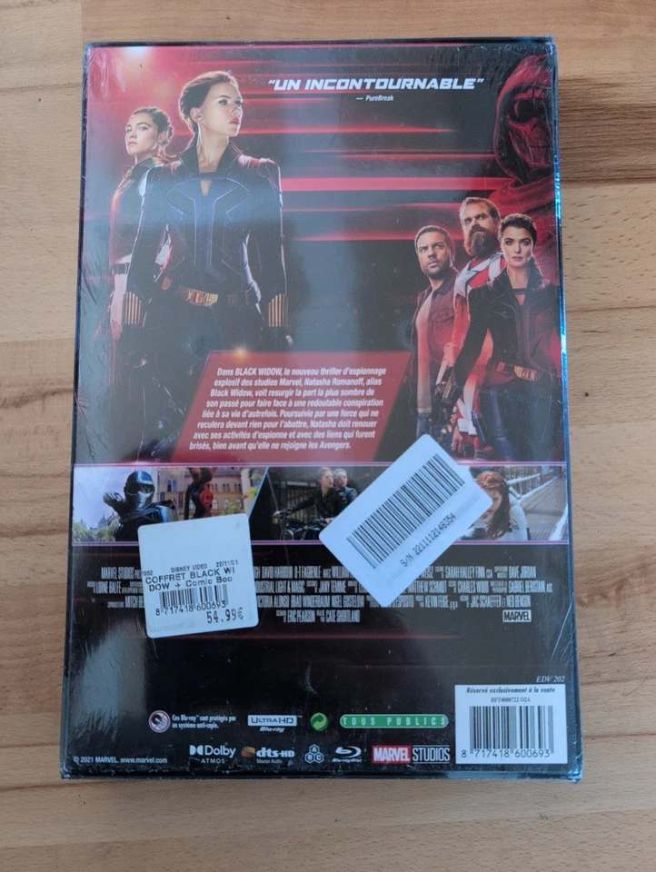 Coffret 4K Ultra HD + Blu-ray + Comics Neuf Black Widow Édition Spéciale - Photo 2/2
