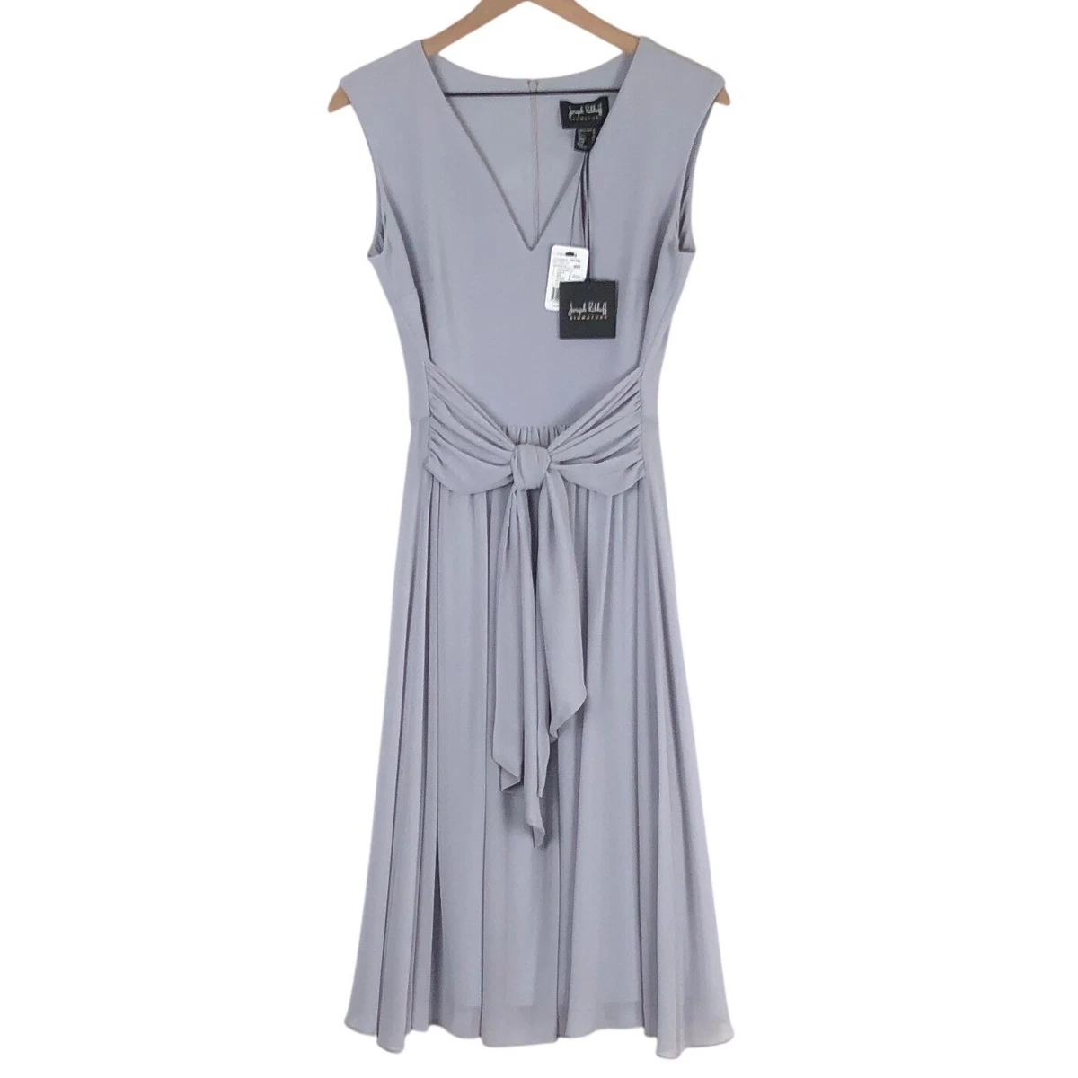 Chiffon Gray Fit & Flare Dresses for Women for sale