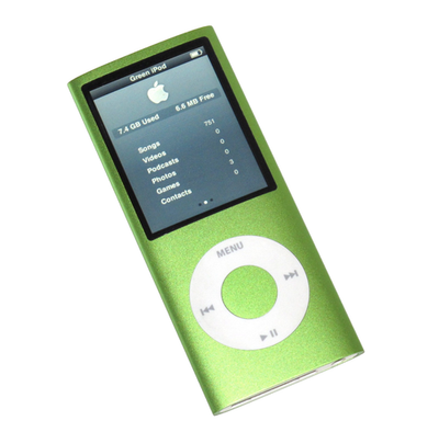 Apple iPod Nano 4th Gen Green (8 GB) A1285 Excellent w/ 750 Songs