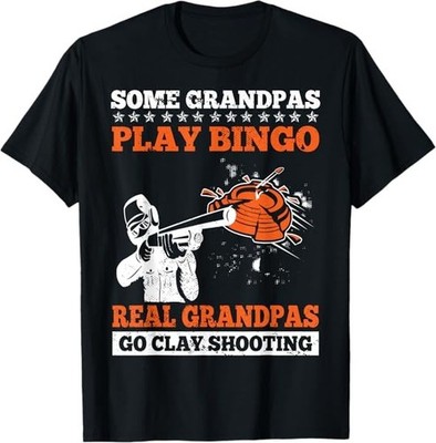Funny Skeet Shooting Grandpa Clay Trap Shooter Old Guy Best Tee T-Shirt