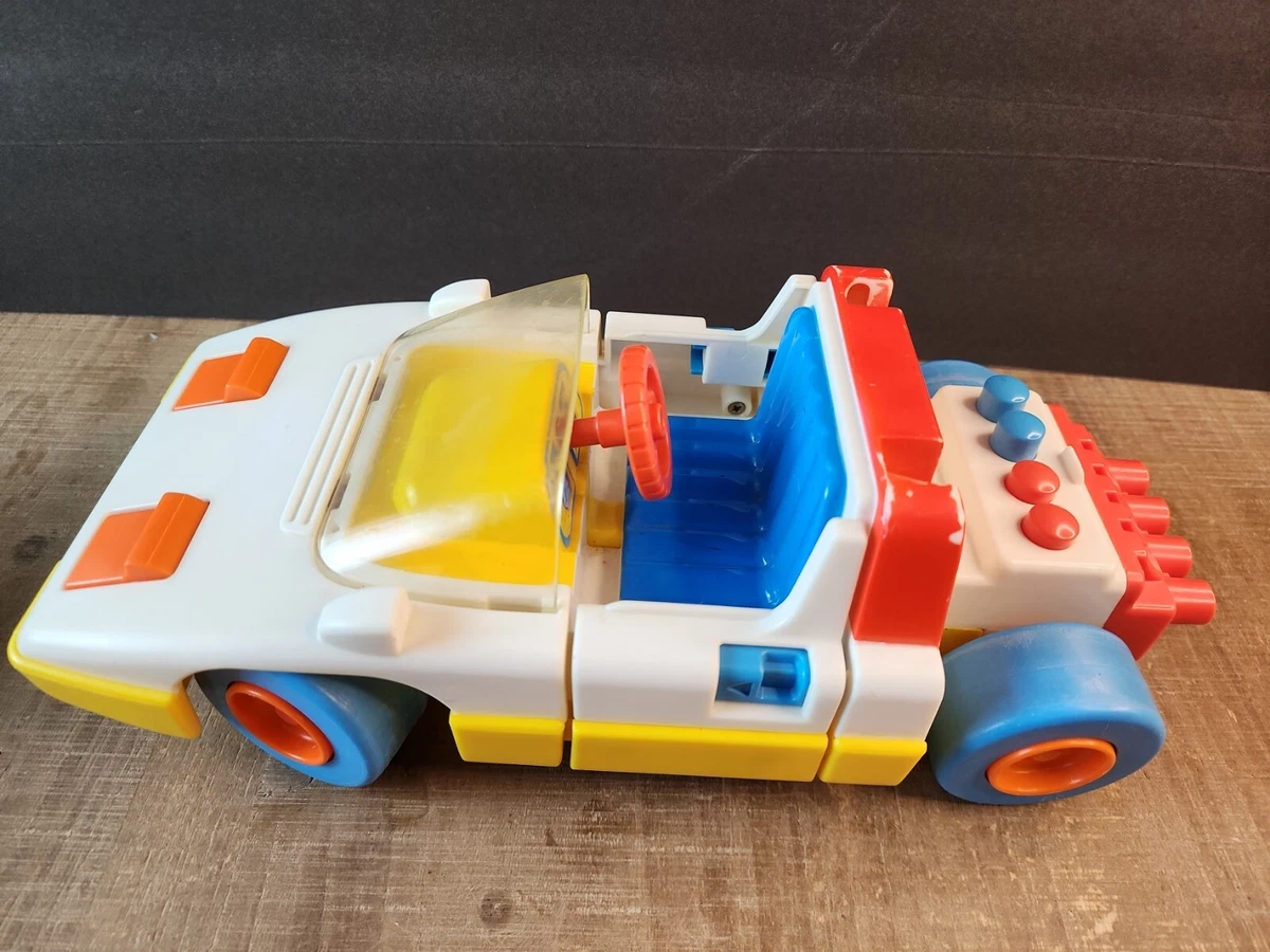 Vintage 80 s Chicco Rally Toy Race Car Italian Plastic Missing