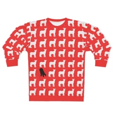 Protect your flock sheep in red Unisex Sweatshirt 