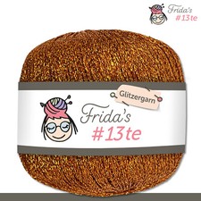 Frida‘s 25 g #13te Glitzergarn Häkelgarn Wolle Garn Stricken Häkeln 18 Farben