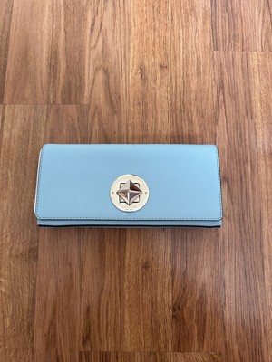 KATE SPADE Keira Newbury Lane Clutch  in Blue Hydrangea *NWT*