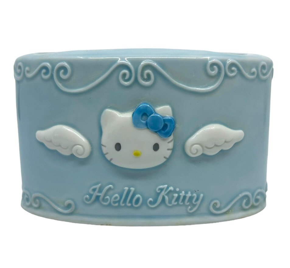 Hello Kitty 1999 Vintage Light Blue Angel Ceramic Toothbrush