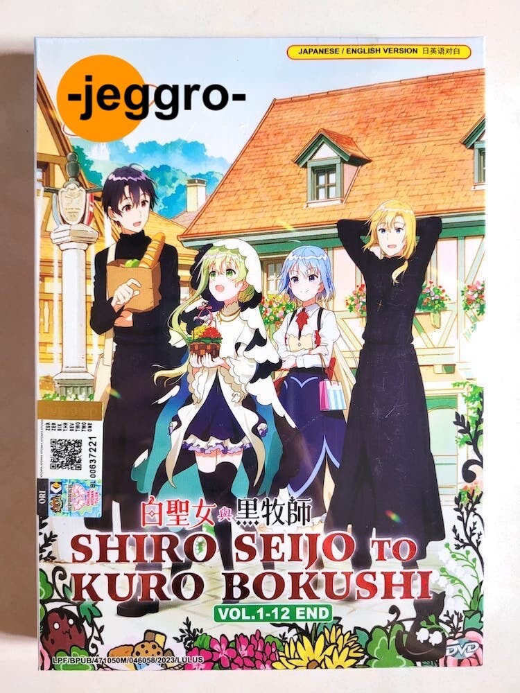 Anime DVD Shiro Seijo to Kuro Bokushi Vol. 1-12 End ENGLISH