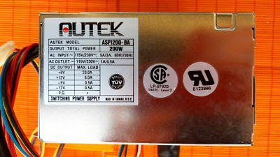 Netzteil Power Supply AUTEK ASP1200-BA / soletek LYP-200 B