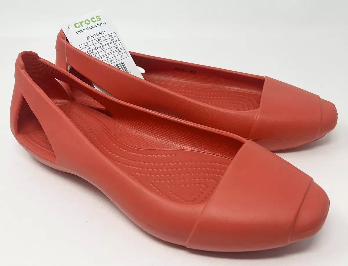 Crocs Sienna Flat Women s Size 9 Pepper Red NEW eBay