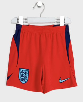 ENGLAND Boys Red 2022/23 Nike Away Football Shorts 3-4 Years NEW