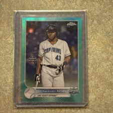 2022 Topps Pro Debut Chrome Aqua Refractor /75 Jhonkensy Noel #PDC-2