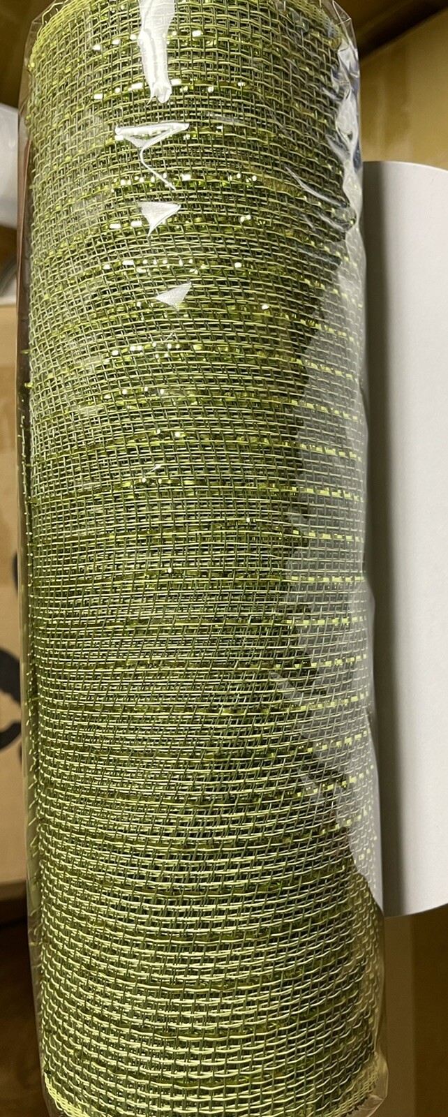 10 X 10 Yards Moss Free Lime Apple Deco Foil Mesh