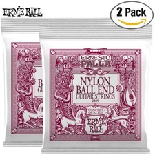 2-PACK Ernie Ball 2409 Ernesto Palla Ball-End Classical Guitar Strings Medium