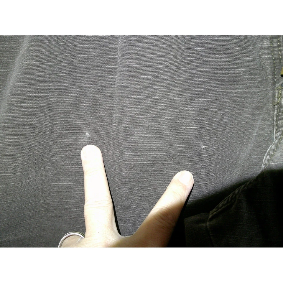 Pantalones de carpintero Eddie ropa de trabajo bolsillos utilitarios marrón mezcla de algodón 42x32 Foto 4 de 4