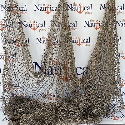 Authentic Used Fishing Net 5'x10' - Fish Netting - Old Vintage