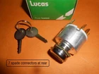 CLASSIC CAR 4 position LUCAS IGNITION SWITCH WITH LOCK BARREL + KEYS