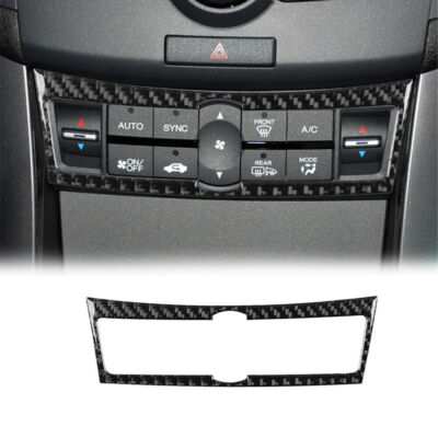 Carbon Firber Interior Climate Control Panel Trim Cover For Acura TSX 2009-2014