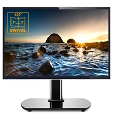 Universal Table top TV Base Stand with Swivel Mount for 27-55 inch LCD LED TVs