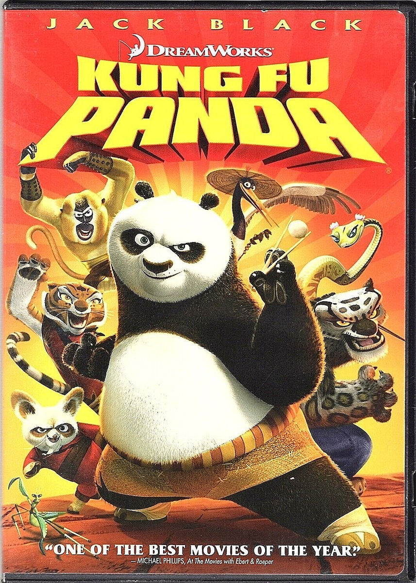 Kung Fu Panda [DVD, 2008, Widescreen] Jack Black/Angelina Jolie | eBay