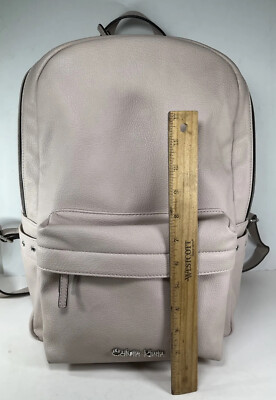 Calvin Klein Light Beige Faux Leather Backpack Amazon.com | Calvin Klein Women main image 2