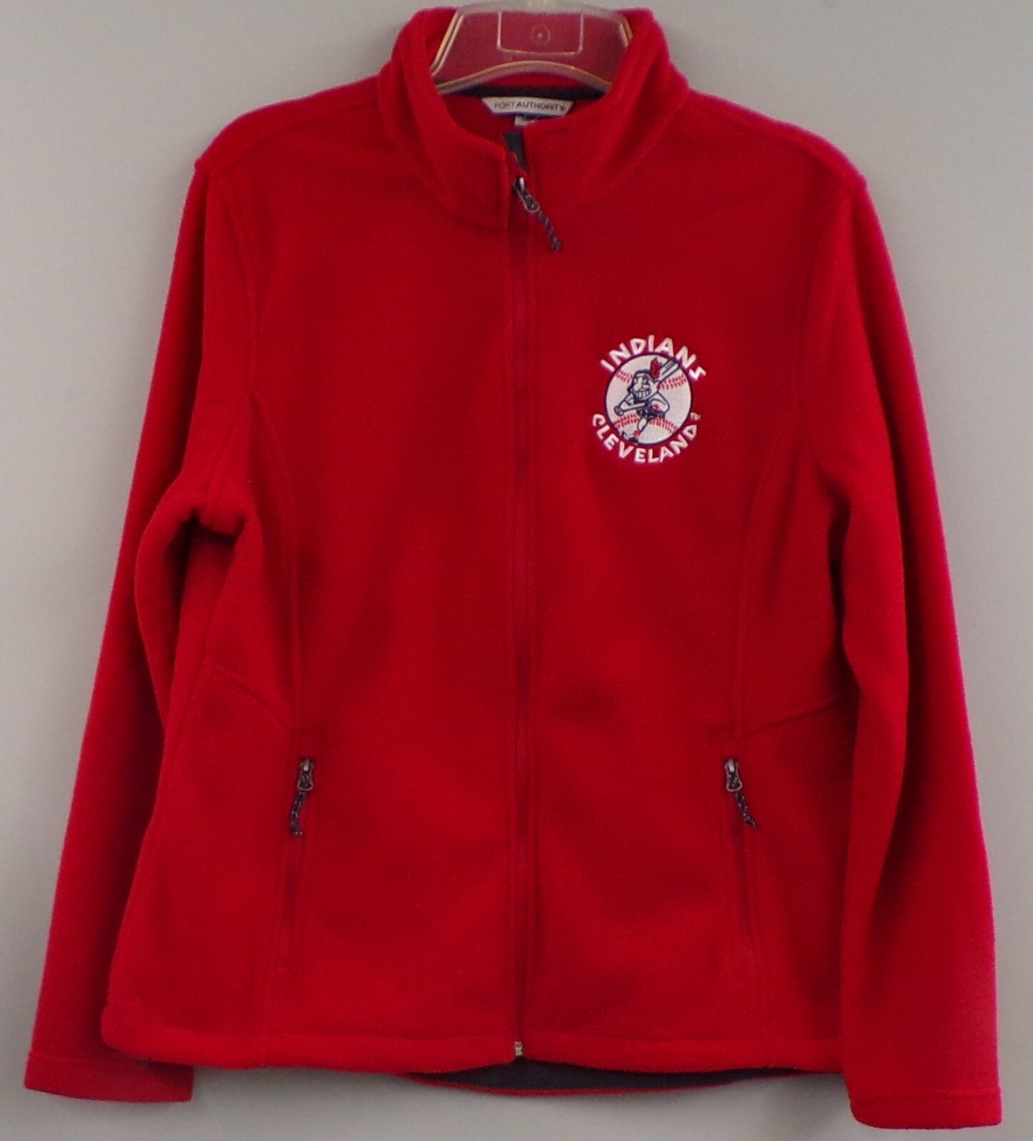 Cleveland Indians Chief Wahoo Ladies Embroidered Fleece Jacket XS-4XL Womens New