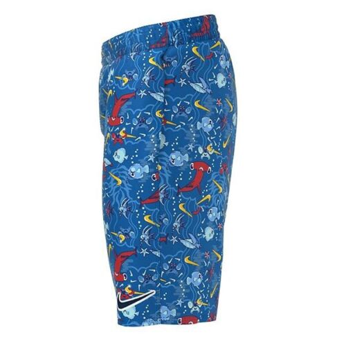 Brand new boy's Nike L large blue volley shorts swim trunks fish hammerhead - Picture 3 of 3
