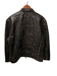 jaqueta de couro masculina caveira