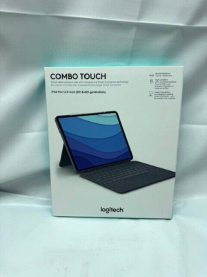 Logitech Combo Touch Keyboard Case Apple iPad Pro 12.9'' 5th & 6th Gen 2021, 2022