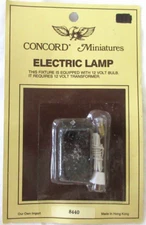 CONCORD DOLLHOUSE MINIATURE ELECTRIC FIRE # 8440