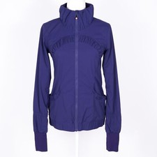 Lululemon Purple Running Full Zip Turtleneck Rouged Activewear Jacket - SZ 6