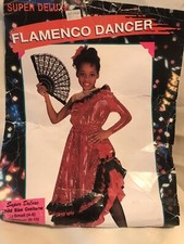 Child Sequin Flamenco Dancer Costume Large NOS