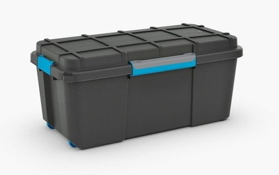 80 Liter stapelbarer, nestbarer wasserabweisender mobiler Feuchtraumspeicher aus Kunststoff