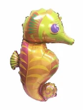 Large Seahorse Glossy Foil Balloon Animal Birthday Party Decoration Helium/Air