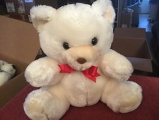 White Teddy Bear 9 1/2" Plush Toy