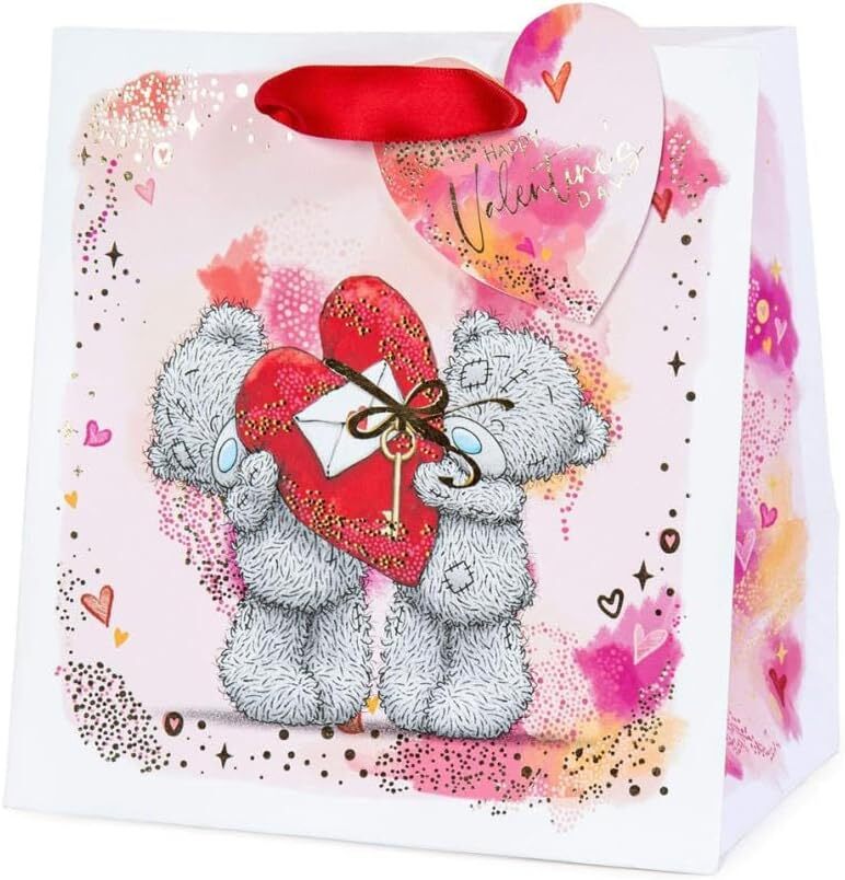 Happy Valentine's Day Small Me to You Bear Gift Bag - Image 2