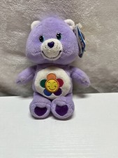 Care Bears Harmony Bear Plush Purple Rainbow Flower 2003 Working Sounds 