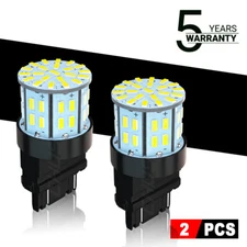 Pair Cool White LED DRL Bulb 4114K White Daytime Running Light Lamp for Cadillac