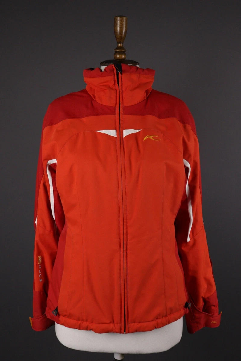 KJUS Orange Full Zip Dermizax EV Tech Lining Ski Jacket Size M
