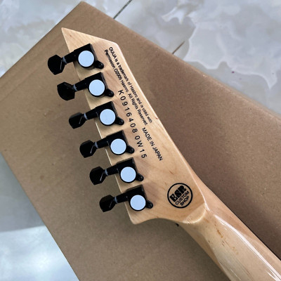 Six-String Black Moon Electric Guitar Mahogany Solid Body Rosewood Fingerboard