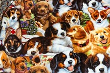 Handmade Fleece Tie Fringed Blanket Kids Cute Puppy Dogs 2 Layer Soft
