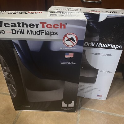 WeatherTech No-Drill Mud Flaps Front and Back 120083 - No Hardware