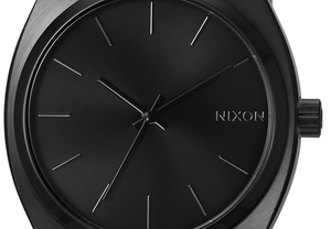 women's watch with black metal band