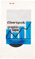 Chartpak Graphic Tape - 1/16  Width x 324" Length - 1 Roll - Black bg6201matte
