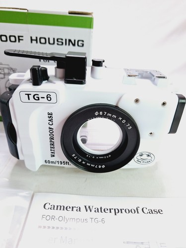Seafrogs 60m/195ft Underwater Camera Housing for Olympus TG-6, Diving Case White - Picture 11 of 12