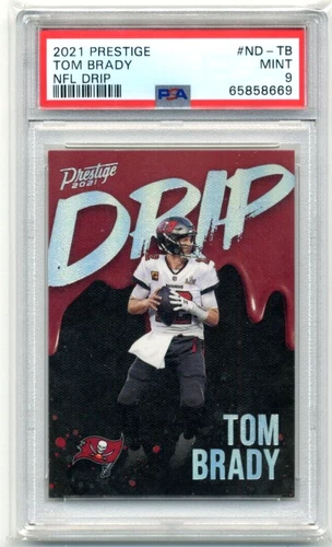 2021 Panini Prestige Drip #ND-TB Tom Brady PSA 9 Bucs GOAT Case Hit SSP Low Pop